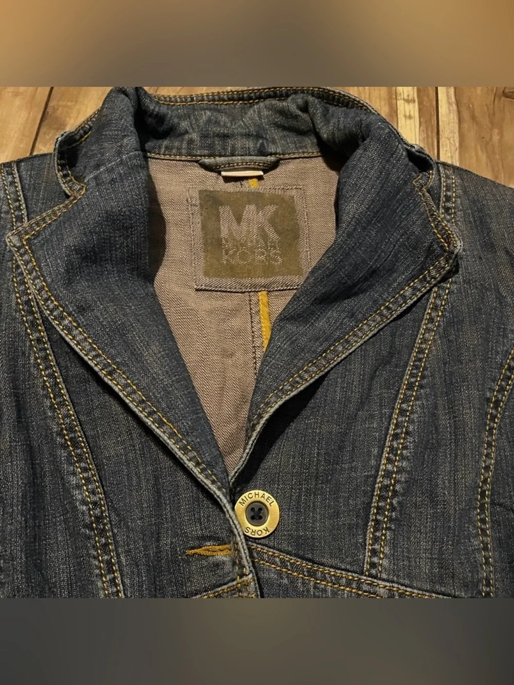 Vintage Michael Kors denim blazer jacket - Picture 4 of 6